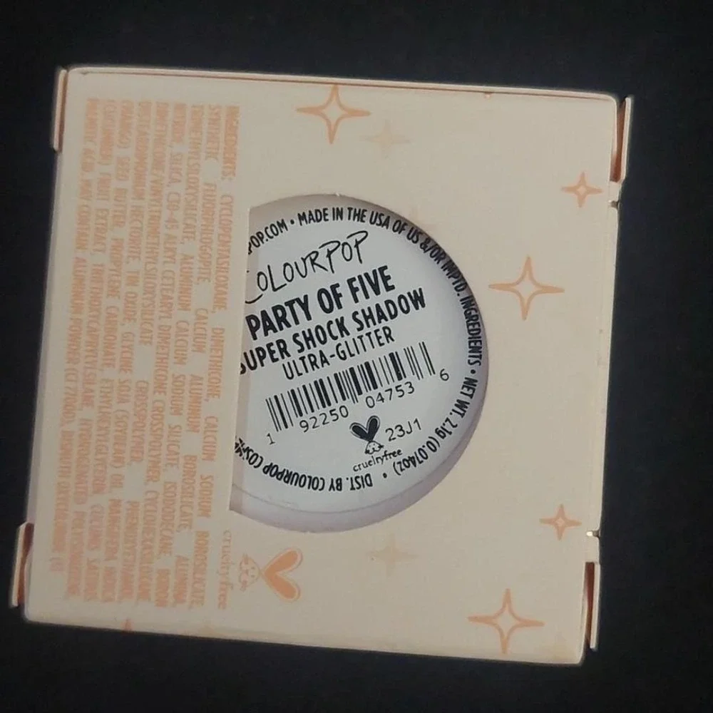 New Colourpop‎ super shock eyeshadow in Party of Five